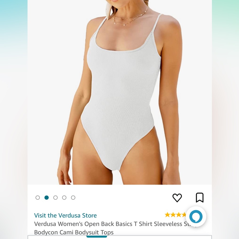 White body suit.